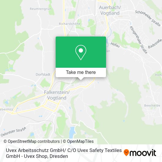 Карта Uvex Arbeitsschutz GmbH/ C / O Uvex Safety Textiles GmbH - Uvex Shop