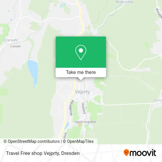 Карта Travel Free shop Vejprty