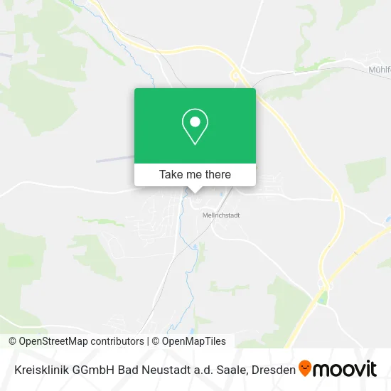 Карта Kreisklinik GGmbH Bad Neustadt a.d. Saale