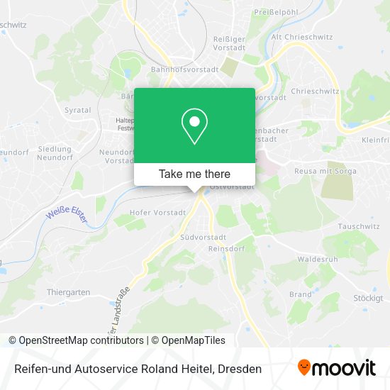 Карта Reifen-und Autoservice Roland Heitel