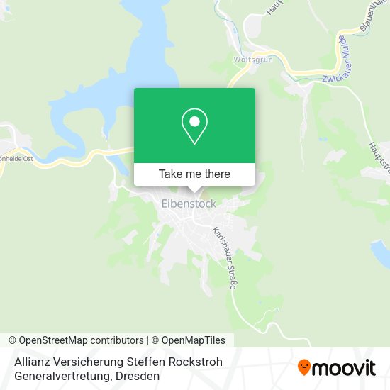Карта Allianz Versicherung Steffen Rockstroh Generalvertretung