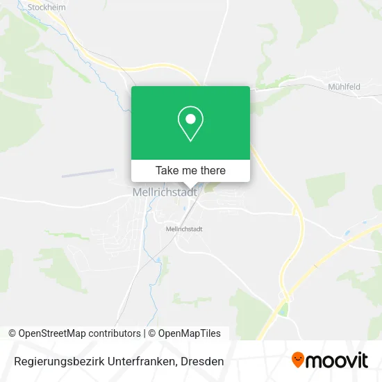 Карта Regierungsbezirk Unterfranken