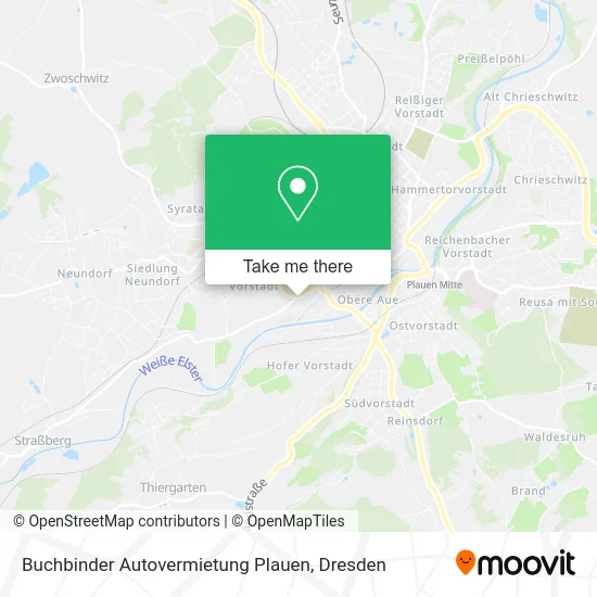Карта Buchbinder Autovermietung Plauen