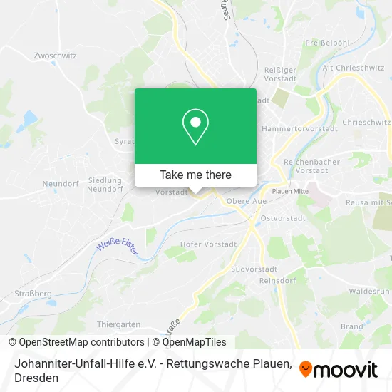 Карта Johanniter-Unfall-Hilfe e.V. - Rettungswache Plauen