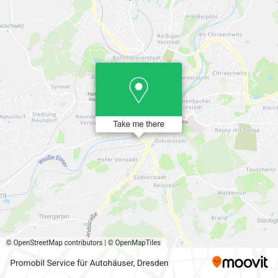 Карта Promobil Service für Autohäuser