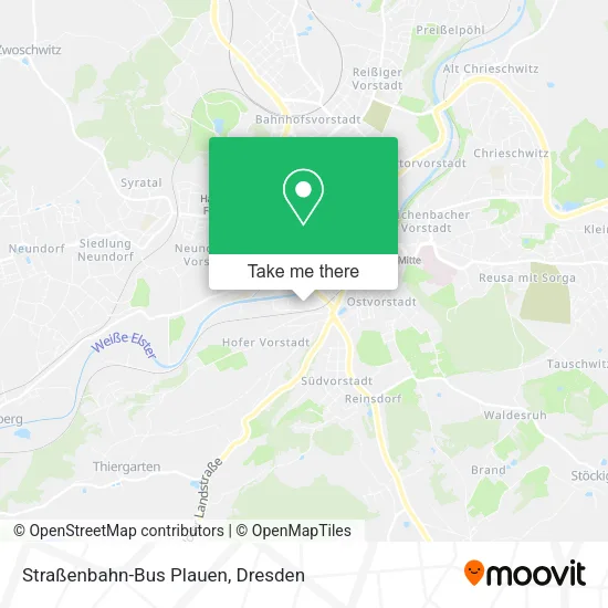 Карта Straßenbahn-Bus Plauen