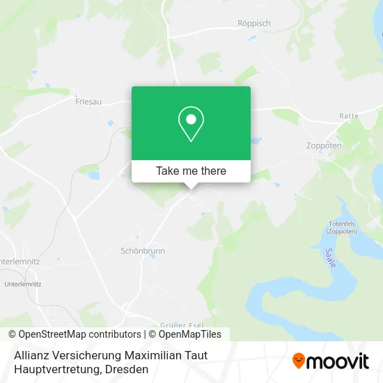 Карта Allianz Versicherung Maximilian Taut Hauptvertretung