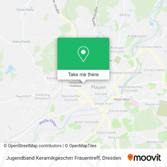 Карта Jugendband Keramikgeschirr Frauentreff