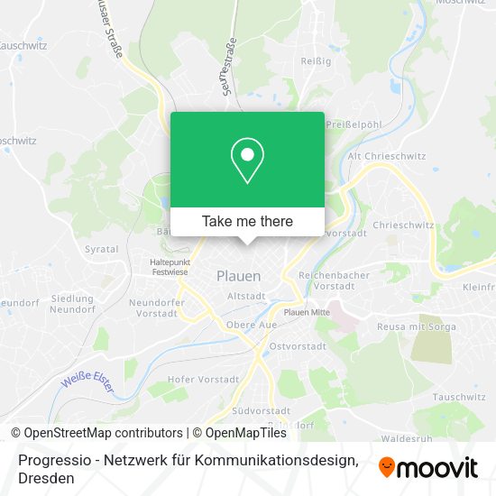 Карта Progressio - Netzwerk für Kommunikationsdesign
