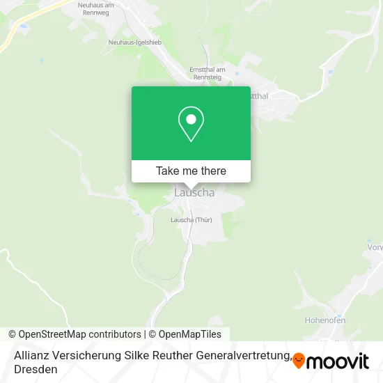 Карта Allianz Versicherung Silke Reuther Generalvertretung