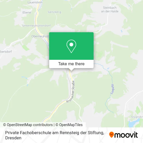 Карта Private Fachoberschule am Rennsteig der Stiftung