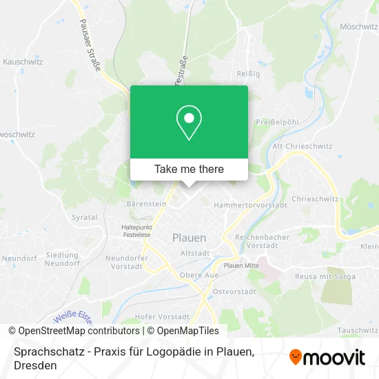 Карта Sprachschatz - Praxis für Logopädie in Plauen