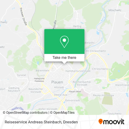 Карта Reiseservice Andreas Steinbach