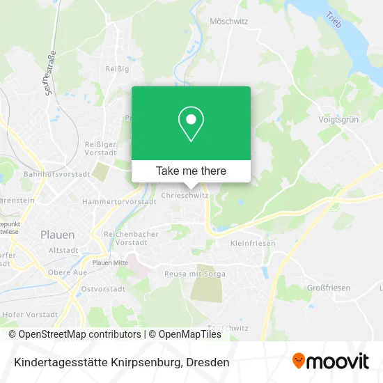 Карта Kindertagesstätte Knirpsenburg