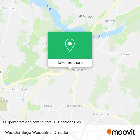 Карта Waschanlage Weischlitz