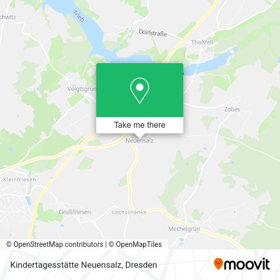 Карта Kindertagesstätte Neuensalz