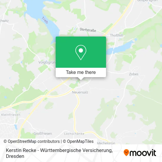 Карта Kerstin Recke - Württembergische Versicherung