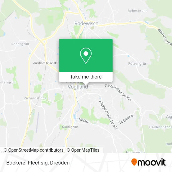 Карта Bäckerei Flechsig