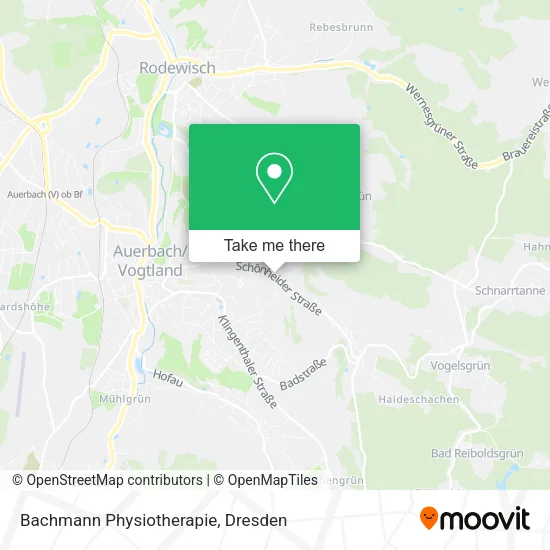Карта Bachmann Physiotherapie