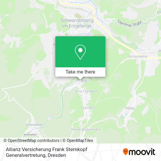 Карта Allianz Versicherung Frank Sternkopf Generalvertretung