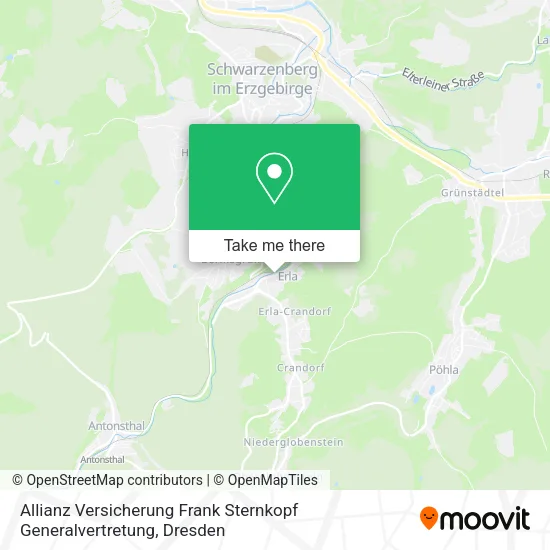 Карта Allianz Versicherung Frank Sternkopf Generalvertretung