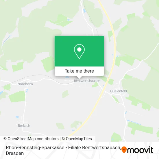 Карта Rhön-Rennsteig-Sparkasse - Filiale Rentwertshausen