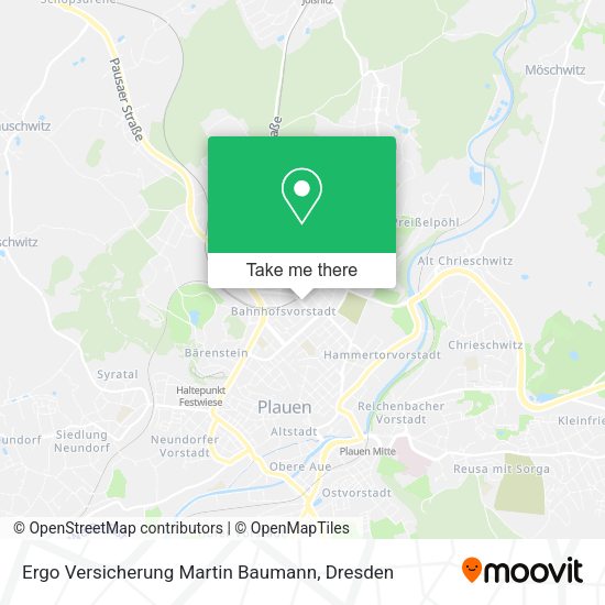 Карта Ergo Versicherung Martin Baumann