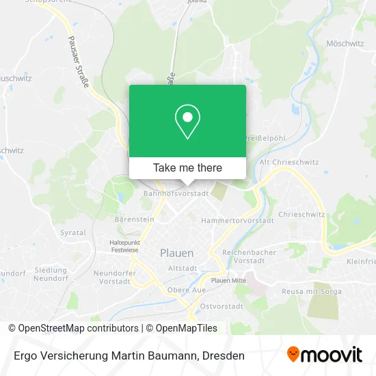 Карта Ergo Versicherung Martin Baumann