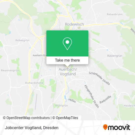 Карта Jobcenter Vogtland