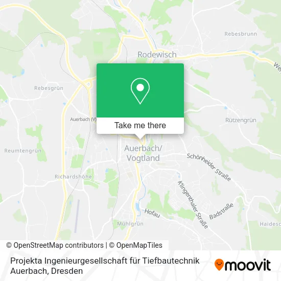 Карта Projekta Ingenieurgesellschaft für Tiefbautechnik Auerbach