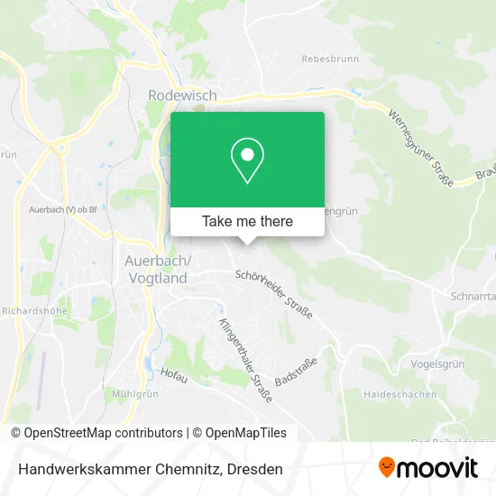 Карта Handwerkskammer Chemnitz
