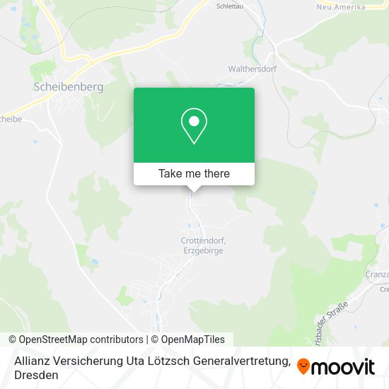 Карта Allianz Versicherung Uta Lötzsch Generalvertretung