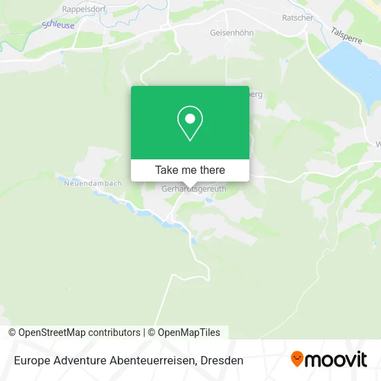 Карта Europe Adventure Abenteuerreisen