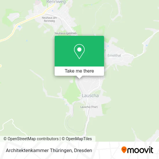 Карта Architektenkammer Thüringen