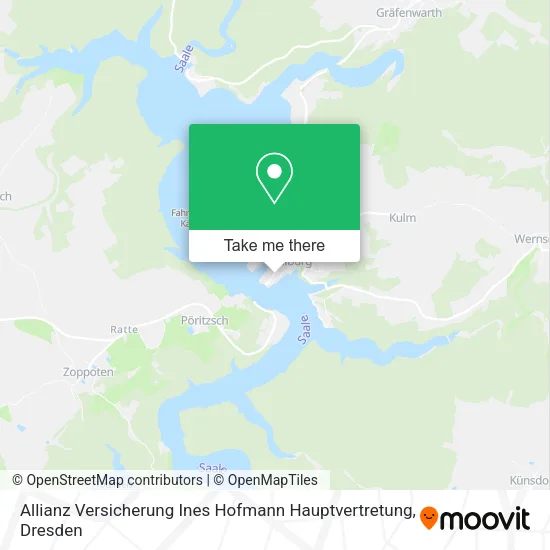 Карта Allianz Versicherung Ines Hofmann Hauptvertretung