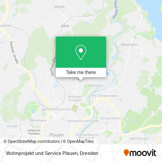 Карта Wohnprojekt und Service Plauen