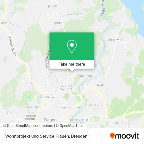 Карта Wohnprojekt und Service Plauen