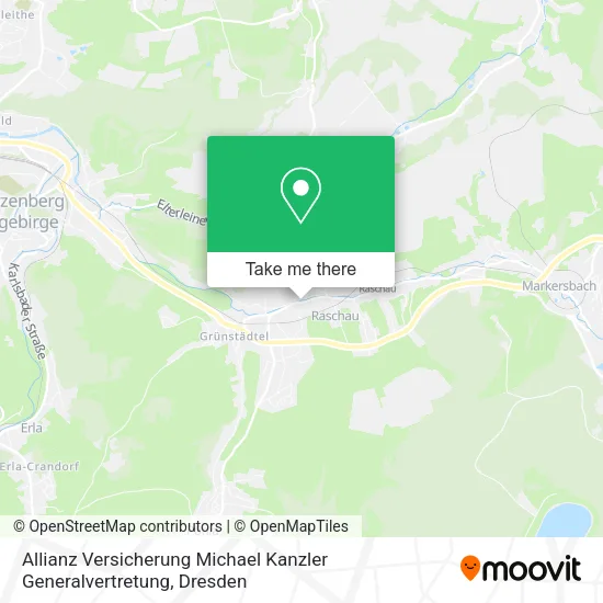 Карта Allianz Versicherung Michael Kanzler Generalvertretung