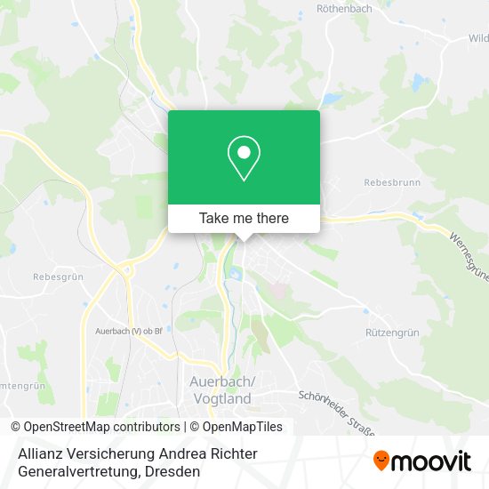 Карта Allianz Versicherung Andrea Richter Generalvertretung