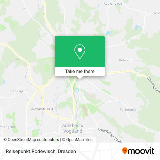Карта Reisepunkt.Rodewisch