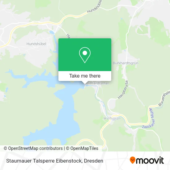 Карта Staumauer Talsperre Eibenstock