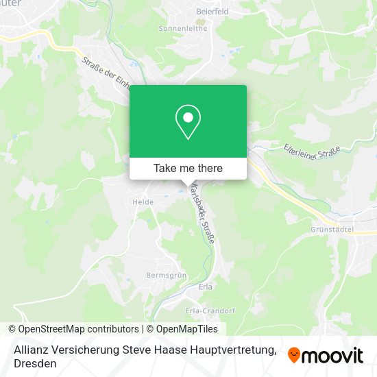 Карта Allianz Versicherung Steve Haase Hauptvertretung
