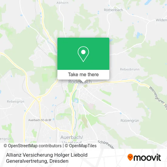 Карта Allianz Versicherung Holger Liebold Generalvertretung