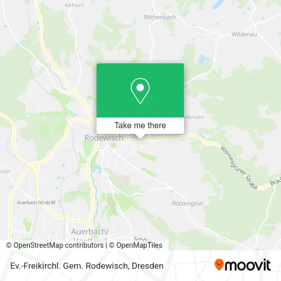 Карта Ev.-Freikirchl. Gem. Rodewisch