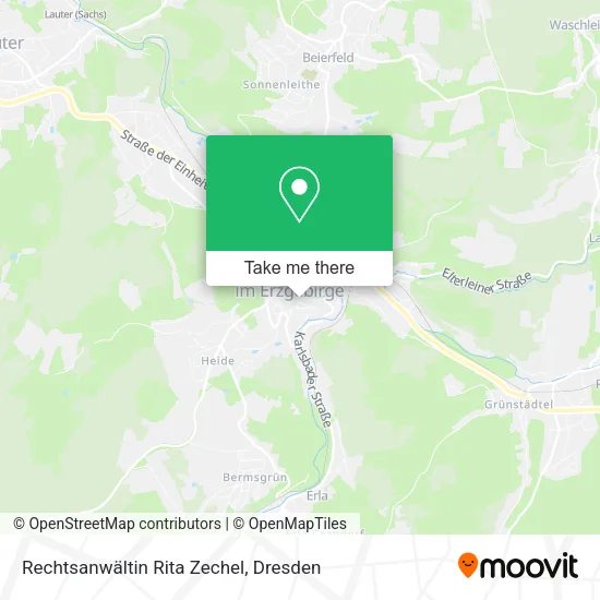 Карта Rechtsanwältin Rita Zechel