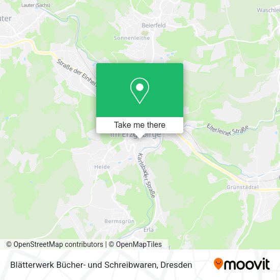 Карта Blätterwerk Bücher- und Schreibwaren