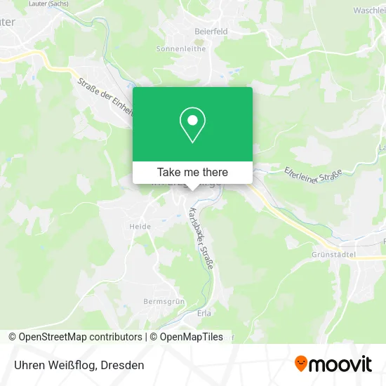 Карта Uhren Weißflog