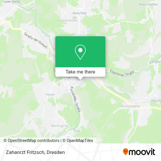 Карта Zahanrzt Fritzsch