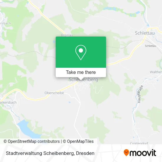 Карта Stadtverwaltung Scheibenberg