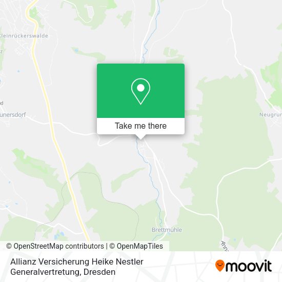 Карта Allianz Versicherung Heike Nestler Generalvertretung